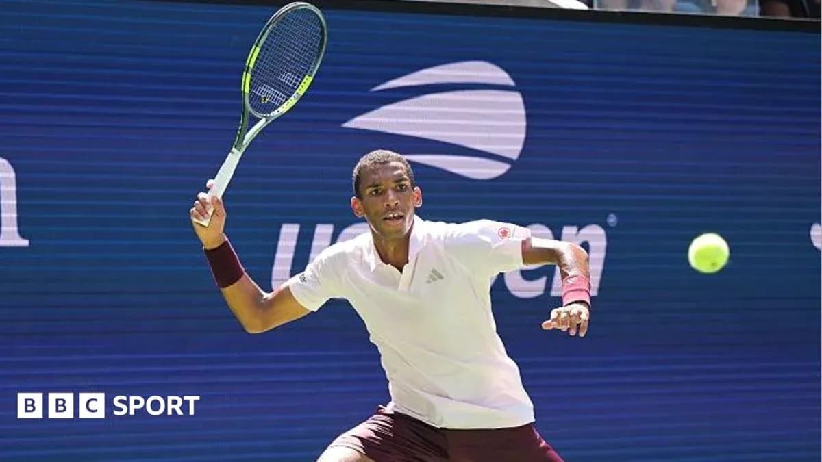 Player hitting a forehand during tennis match