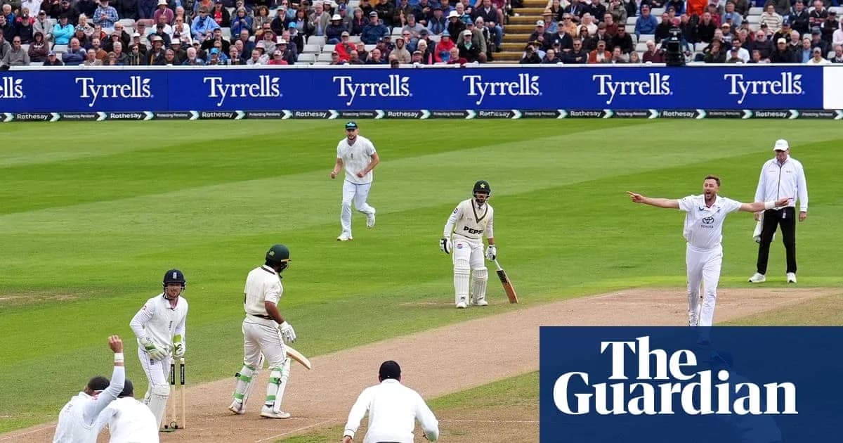 Bowler appealing for a wicket during cricket match