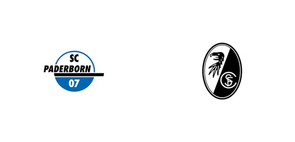 Logos of SC Paderborn 07 and SC Freiburg