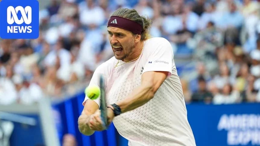 Player hitting a forehand during tennis match