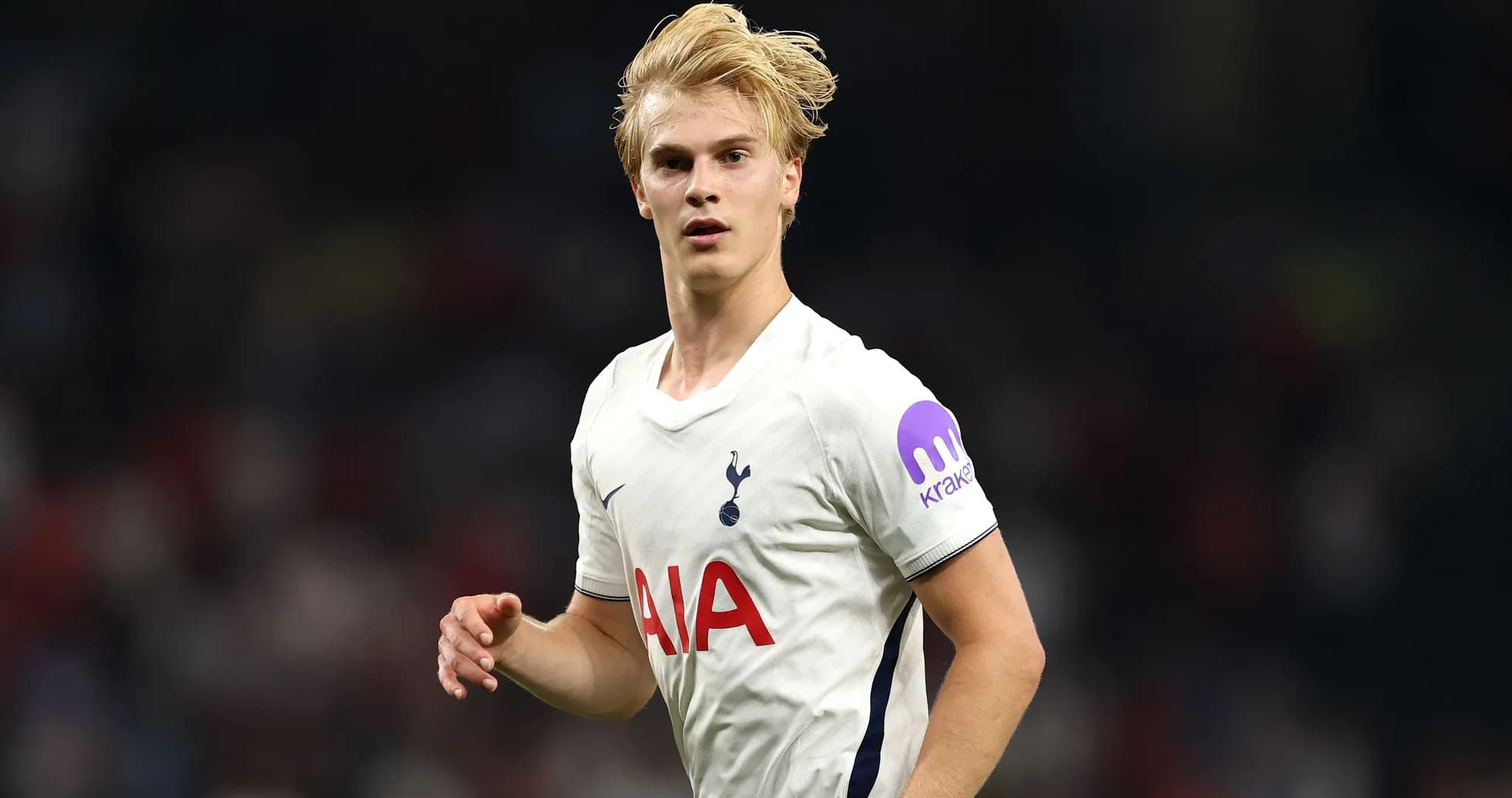 Player in Tottenham kit during match action