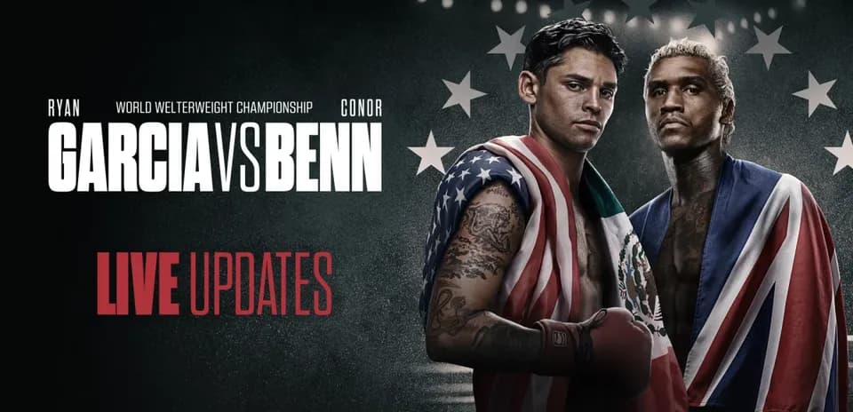 Ryan Garcia and Conor Benn promotional image for match