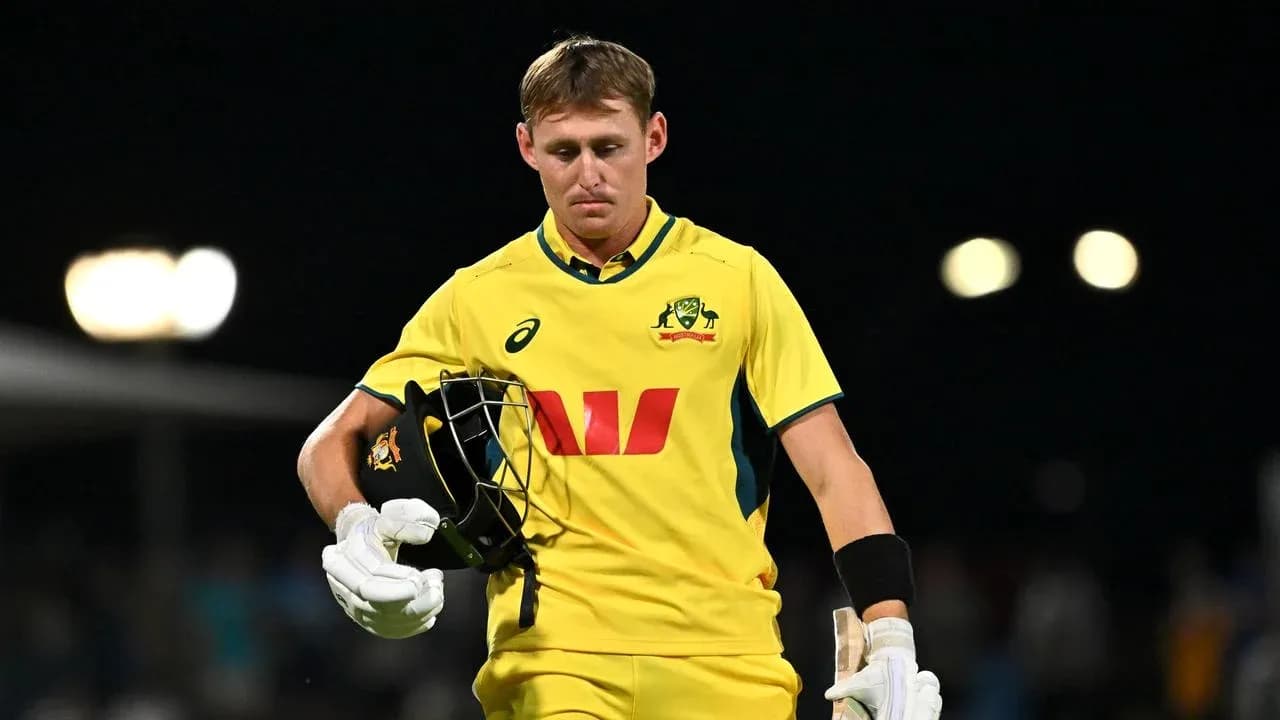 Australian cricketer leaving the field after dismissal