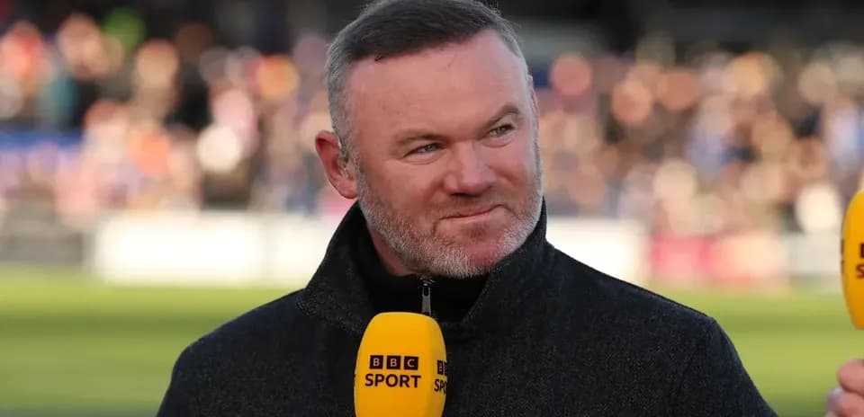Sports commentator speaking during a broadcast
