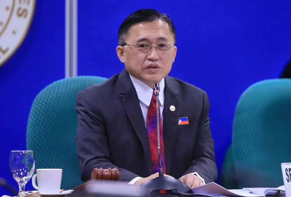 Official speaking at a conference with a microphone