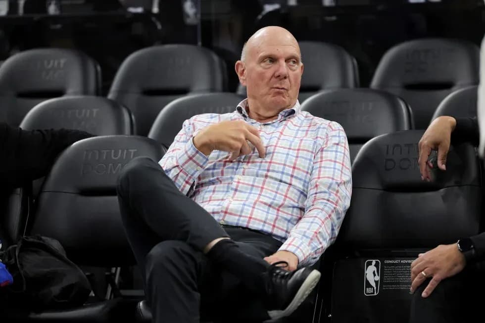 Person sitting courtside at Intuit Dome
