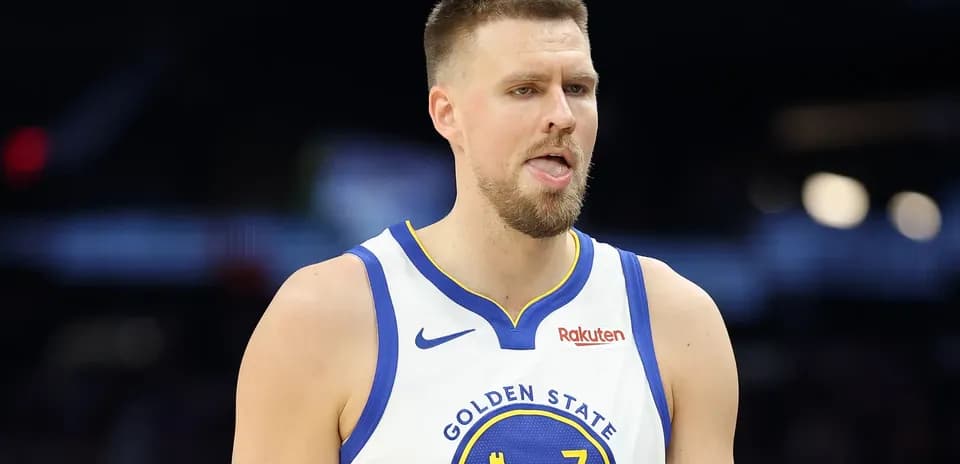 Player wearing Golden State jersey during game