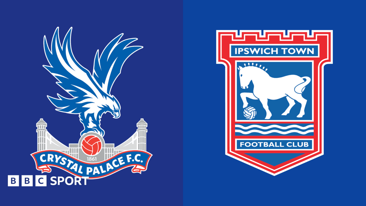Logos of Crystal Palace F.C. and Ipswich Town Football Club
