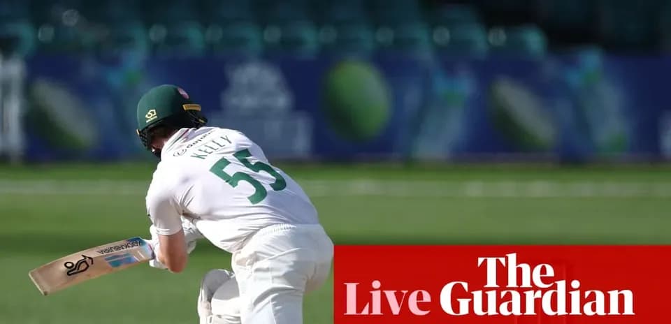 Batter Kelly playing a shot during cricket match