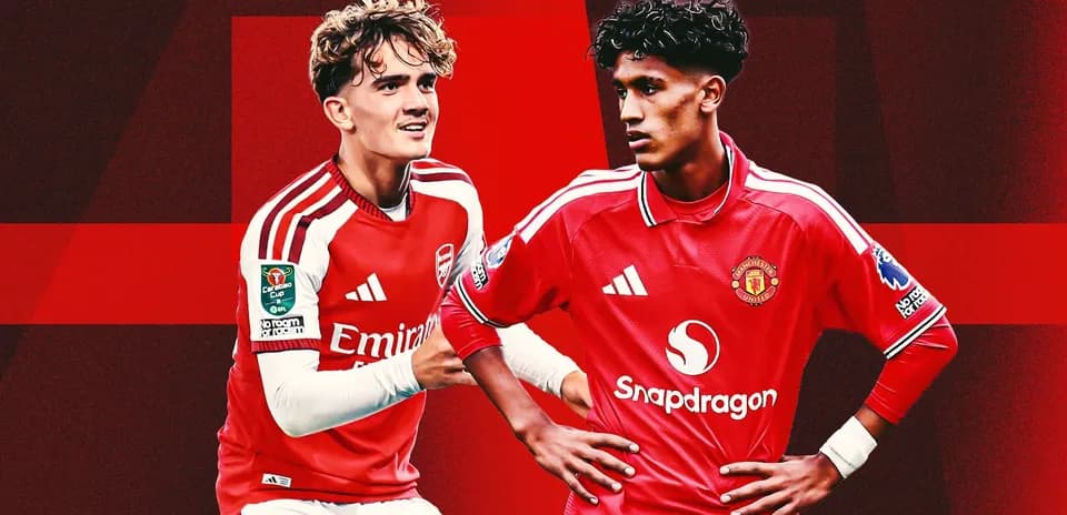 Two young players from Arsenal and Manchester United