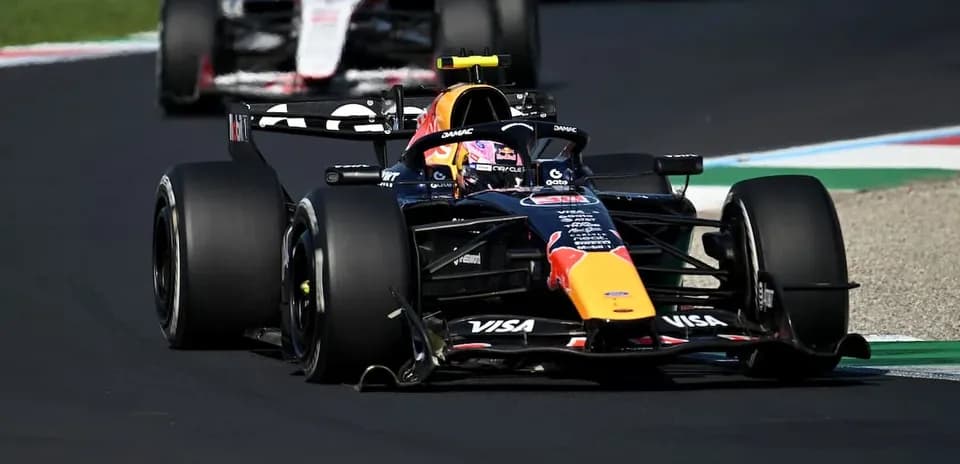 Formula 1 car racing on track during event