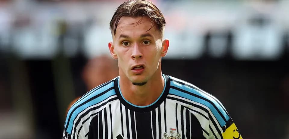 Newcastle United player during a match