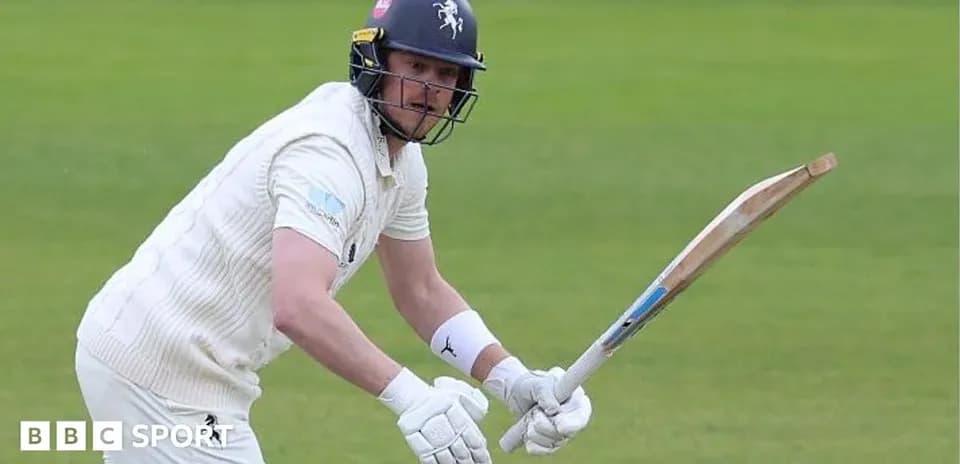 Batsman preparing to hit the ball on field