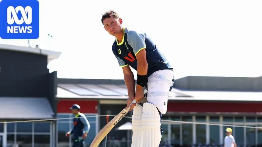 Batsman preparing to bat during cricket practice