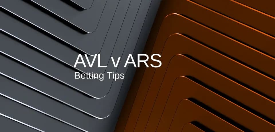 Graphic displaying AVL vs ARS betting tips
