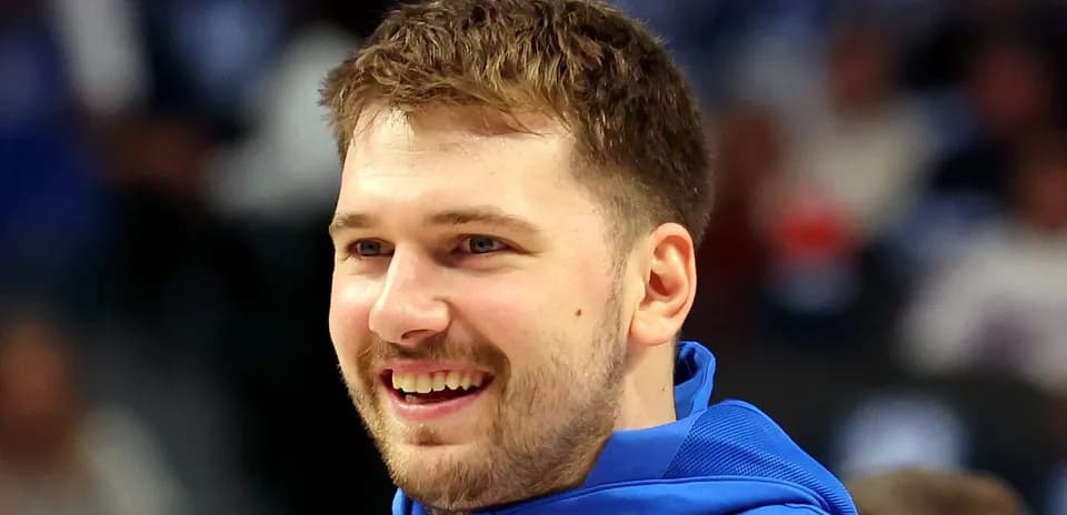 Player smiling during warm-up before game