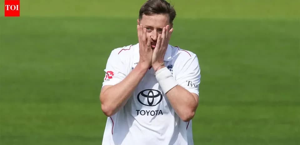 Cricketer expressing frustration during match