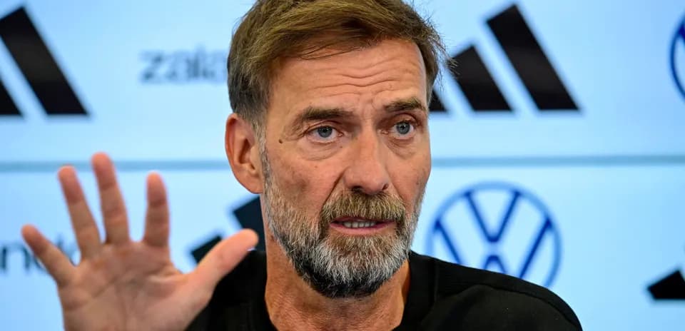 Manager speaking during a press conference