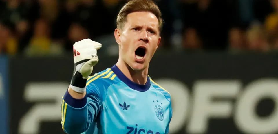 Goalkeeper celebrating a save during a match