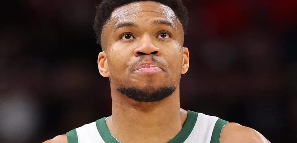 Basketball player looking up during game