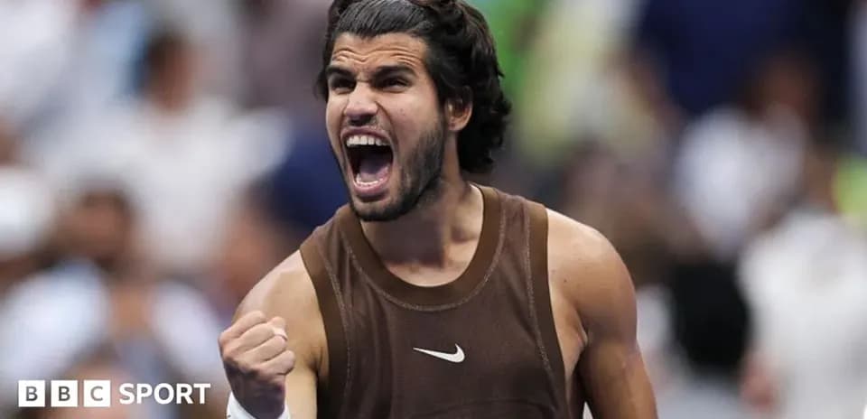 Tennis player celebrating with clenched fist