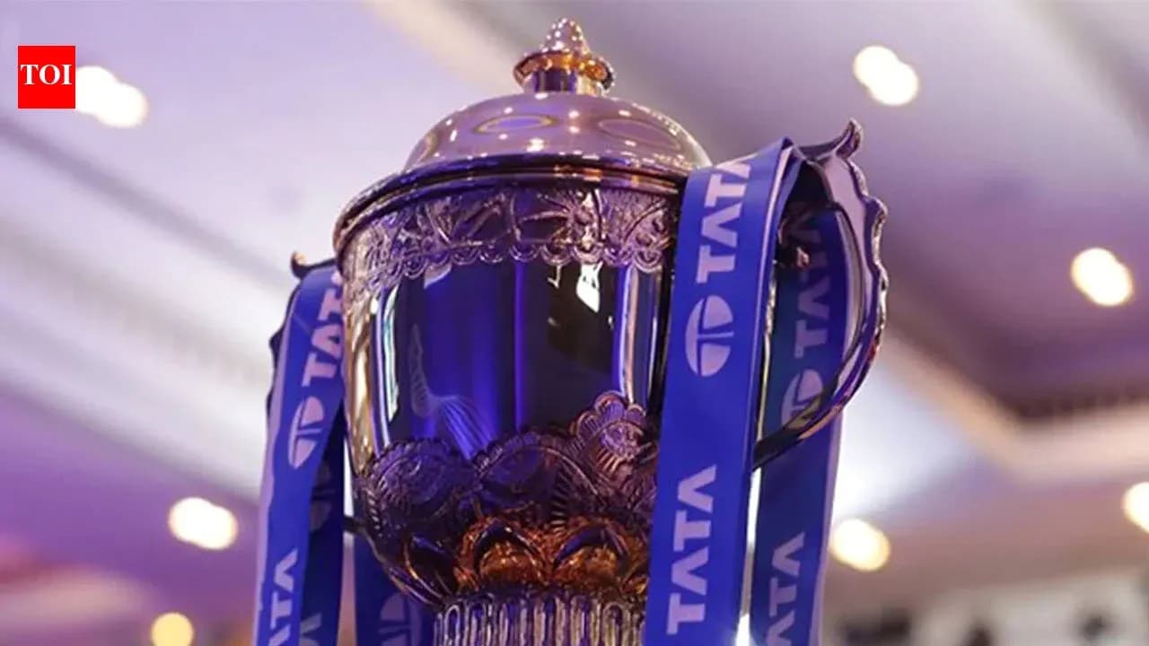 Trophy with blue ribbons displayed at event