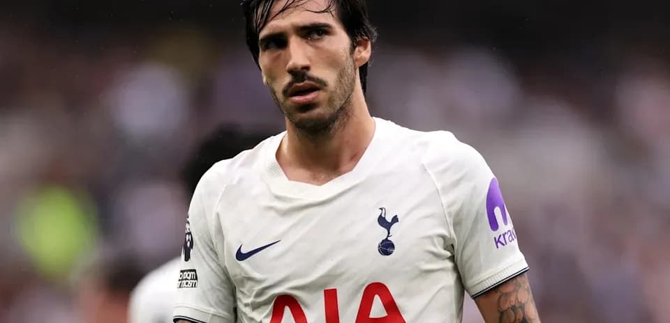 Player wearing Tottenham jersey during match