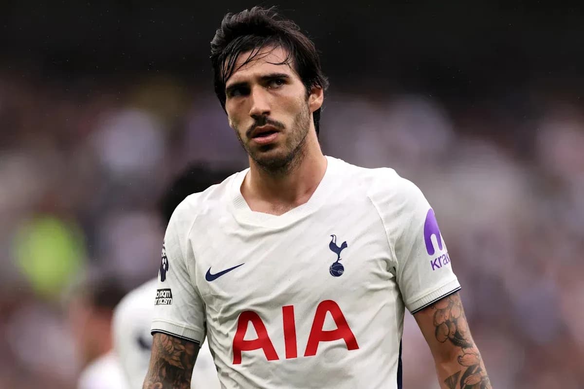 Player wearing Tottenham jersey during match