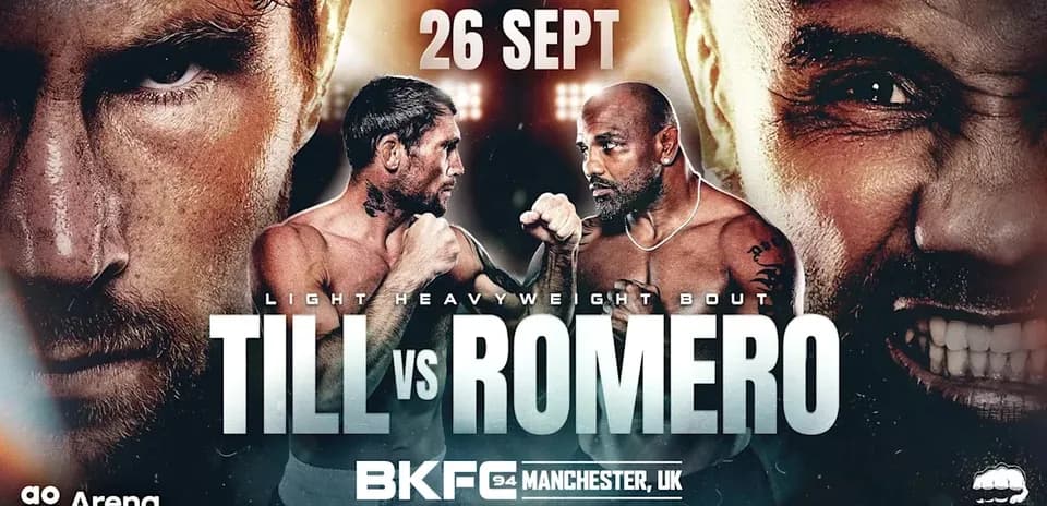 Promotional poster for BKFC 94: Till vs Romero