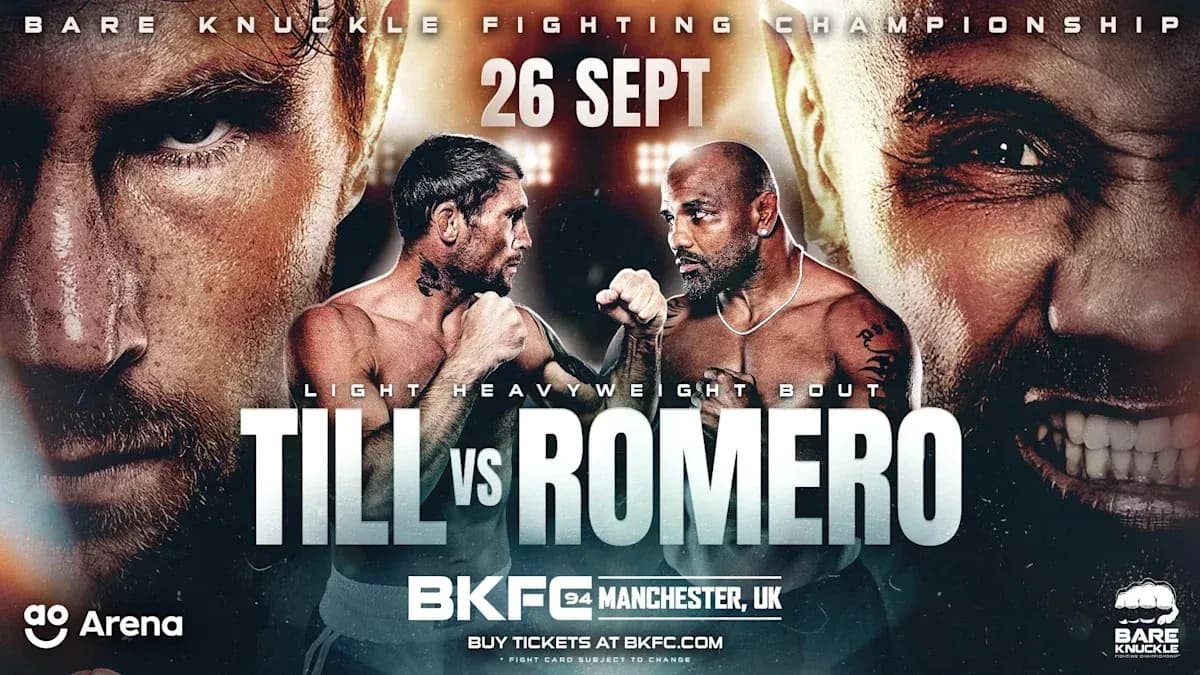 Promotional poster for BKFC 94: Till vs Romero