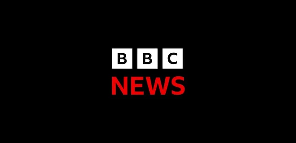 BBC News logo with black background