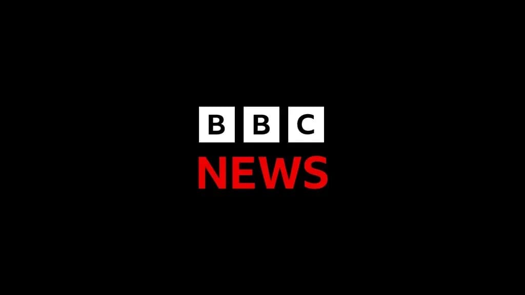 BBC News logo with black background