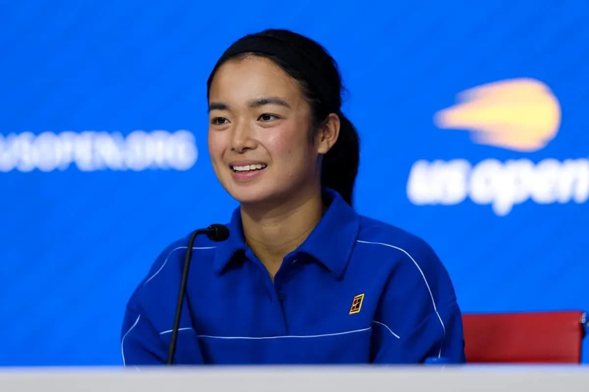 Player speaking at US Open press conference