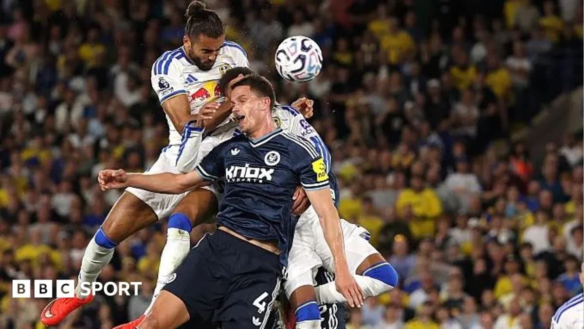 Players competing for the ball during a match
