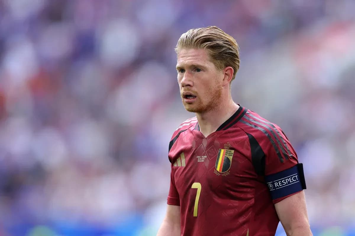 Belgium player in red kit during match