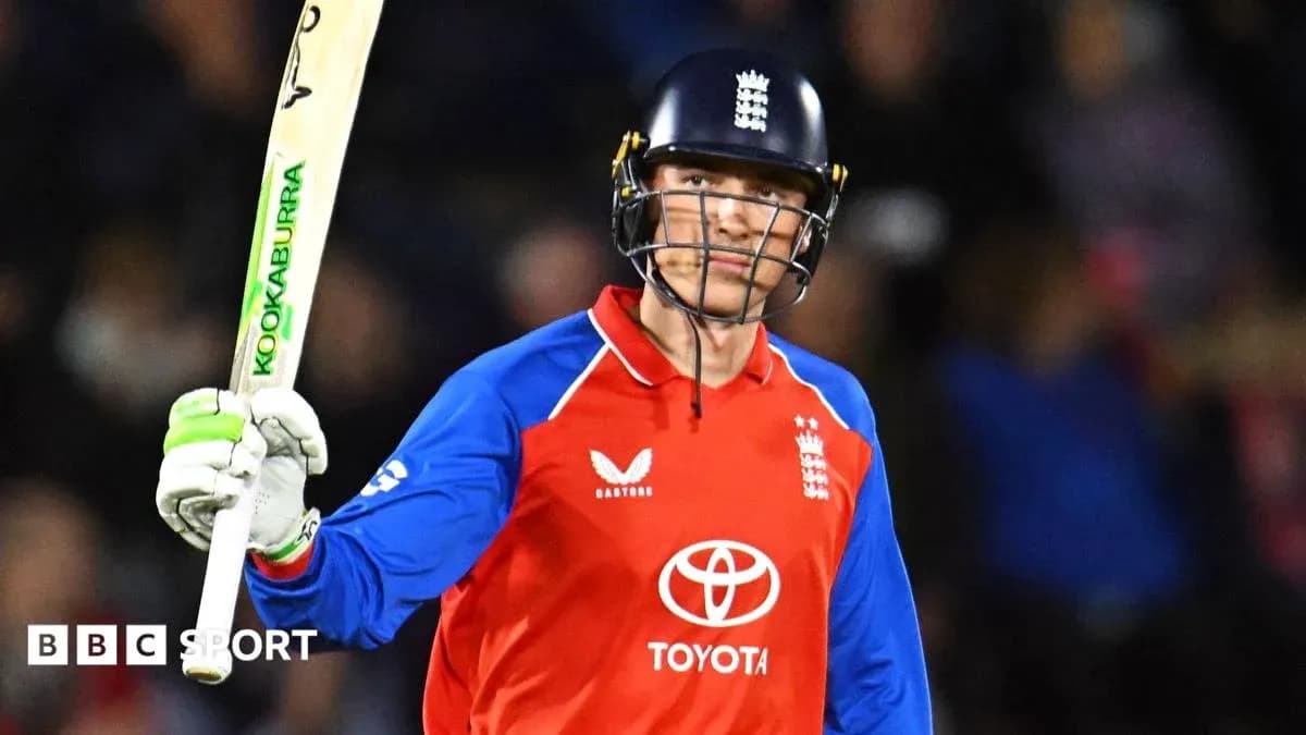 Batter celebrating after scoring runs in cricket match