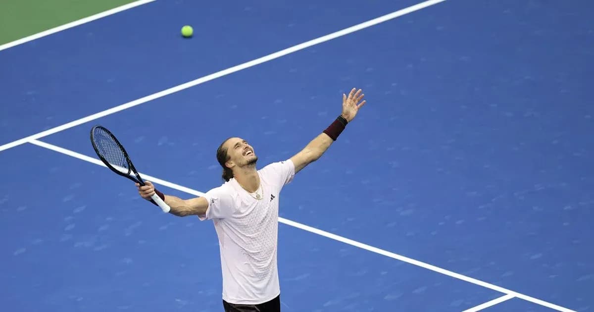 Player celebrating after winning a point in tennis match