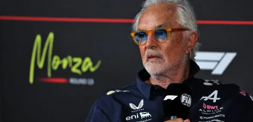 Team principal speaking at Monza press conference