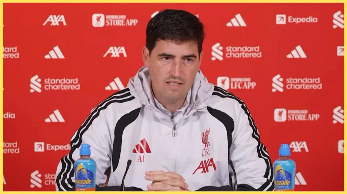 Manager speaking at Liverpool press conference