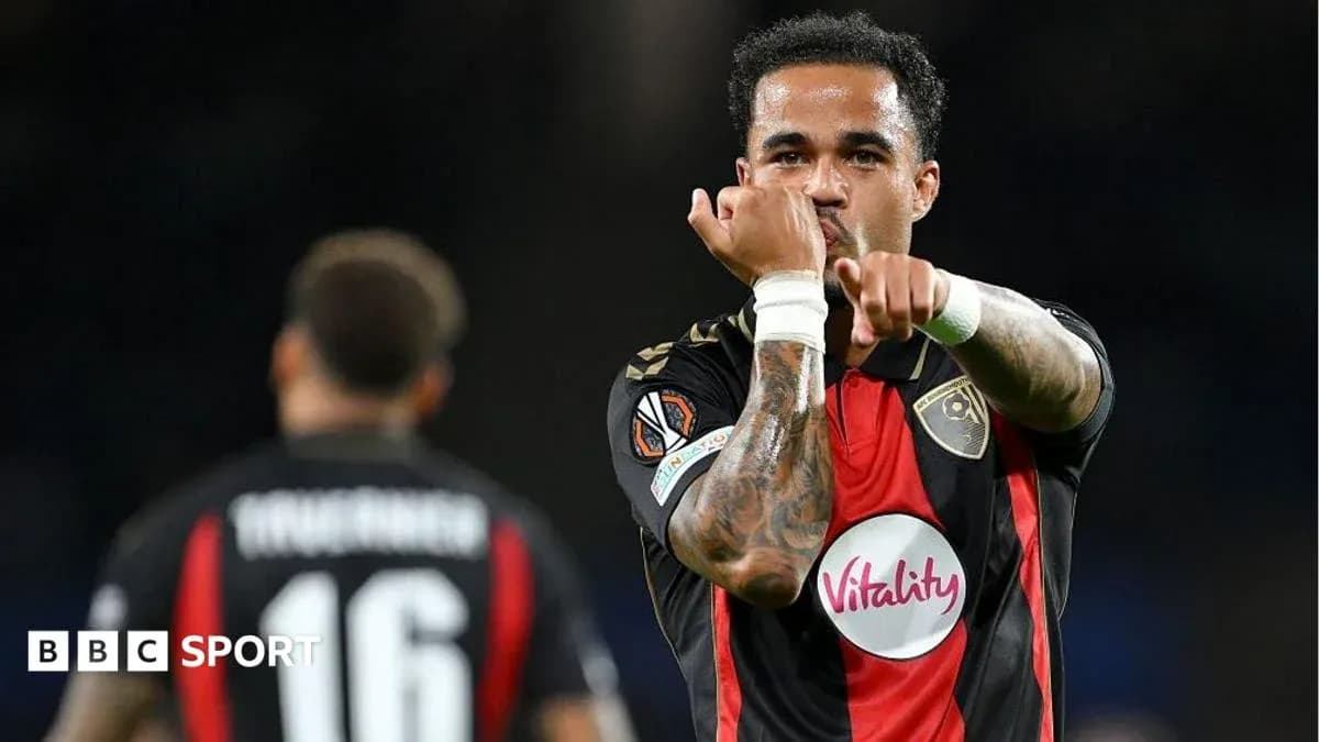 Player celebrating with hand gesture during match