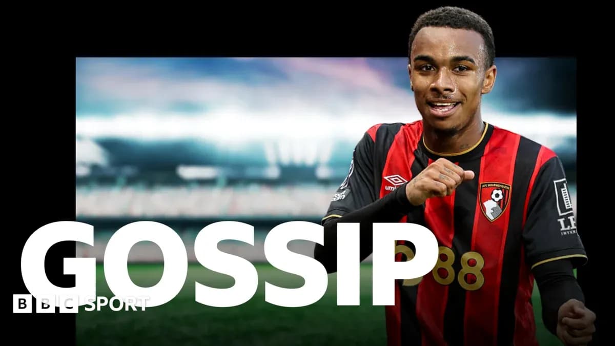 Player celebrating in AFC Bournemouth jersey with stadium background