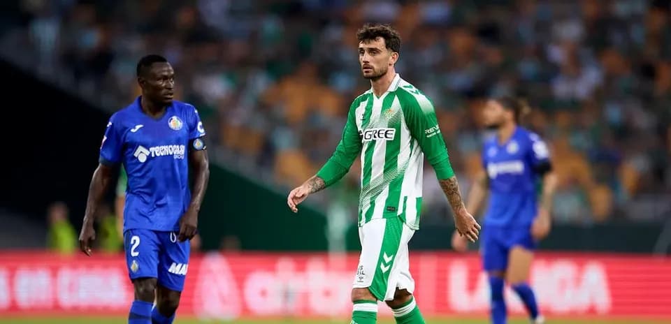 Two players on the field during a match