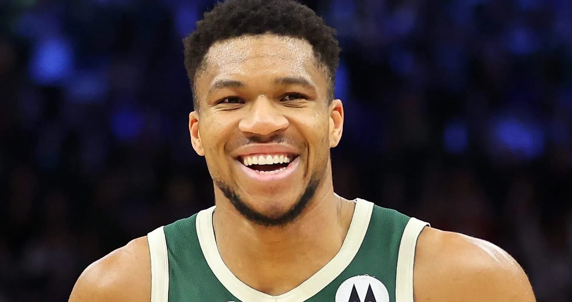 Basketball player smiling during game
