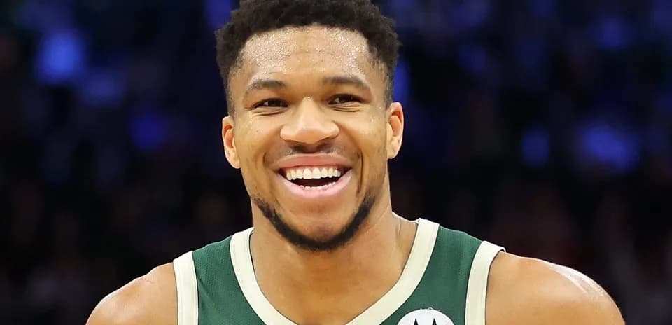 Basketball player smiling during game