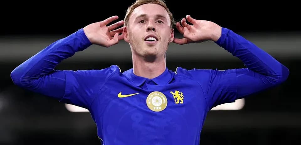 Player celebrating after scoring a goal for Chelsea