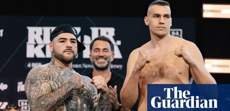 Boxers posing for weigh-in before match event