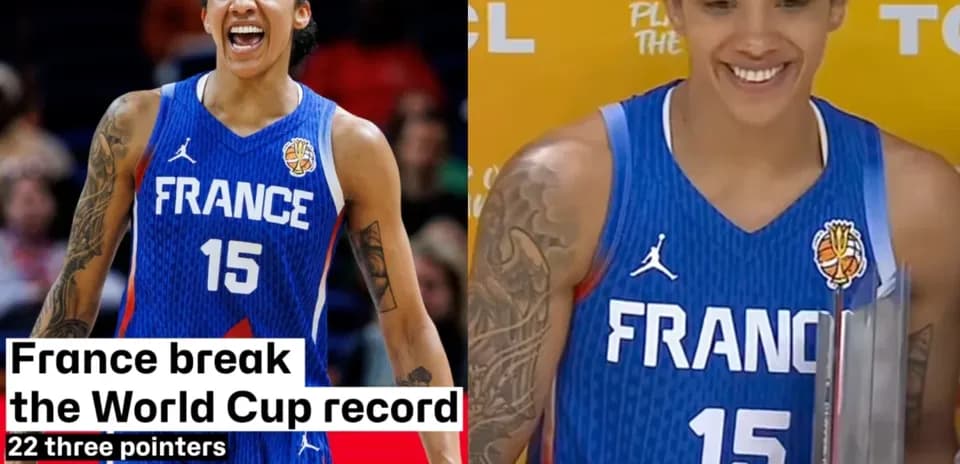 Player celebrating with trophy after record-breaking performance