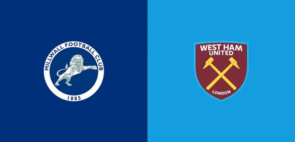 Logos of Millwall FC and West Ham United