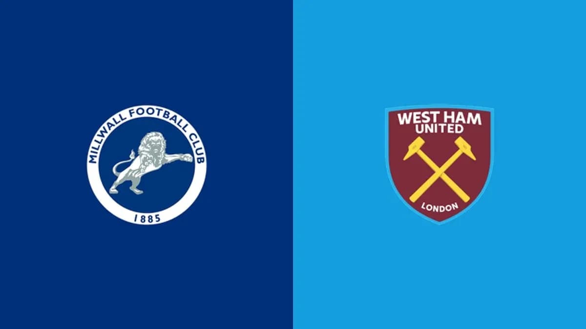 Logos of Millwall FC and West Ham United