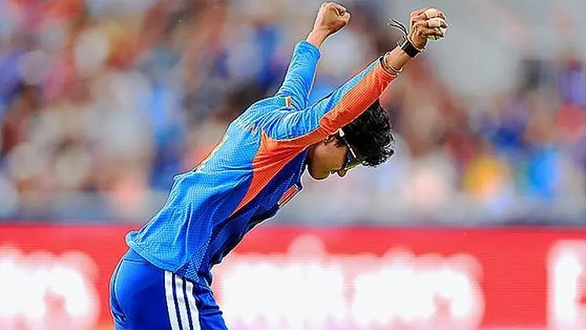 Cricketer celebrating a successful wicket during match